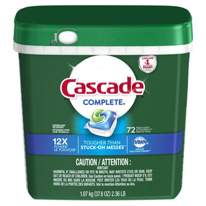 Dishwashing Detergent - Cascades® Complete All-in-1 With Dawn® ActionPacs™ - 3 x 72 / Case