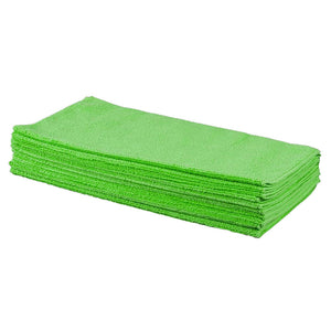 Microfiber Cloths - Sani-Pro - Woven - 16" x 16" - Green - 240 Gsm - 200 / Case