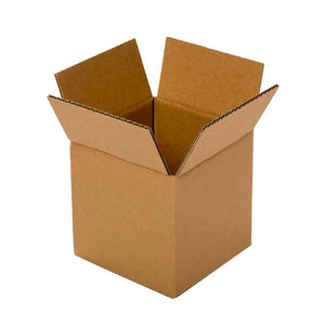 Corrugated Boxes - 4" x 4" x 4" - 32 ECT Plain Kraft -  50 / Pack
