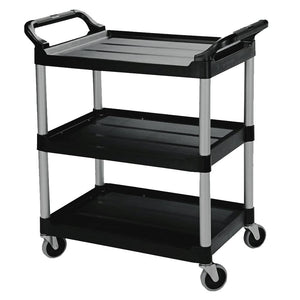 Utility Shelf Cart - Light Duty - 17" x 34" - 3 Shelf - Easy Assembly