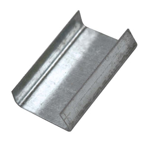 Steel Strapping Seals - 5/8" Open - Galvanized Metal - 2,000 / Case