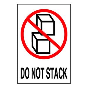 Shipping Labels - Do Not Stack - Pictorial - 4" x 6" - 500 / Roll