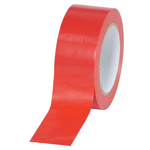 Vinyl Safety Tape - Red - 48mm x 33m - 24 Rolls / Case