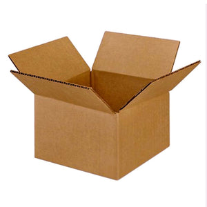 Corrugated Boxes - 6" x 6" x 4" - 32 ECT Plain Kraft -  50 / Pack