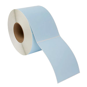 Thermal Transfer Labels - 4" x 6" - Blue - 3" Core - 4 x 1,000 / Case
