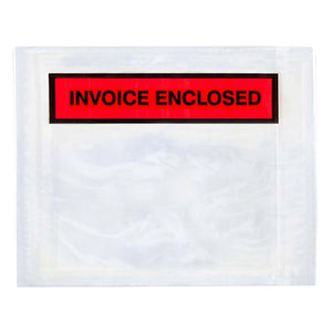 Packing List Envelopes - Invoice Enclosed - 4" x 5" - 1,000 / Case