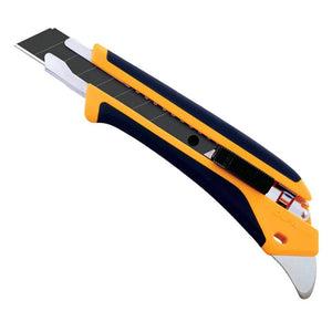 Utility Knife w/ Ratchet Lock & Anti-Slip Grip - OLFA L-2 - 18mm - Heavy Duty - 6 / Pack
