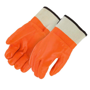 Chemical Resistant Gloves - Winter Lined PVC - Safety Cuff - 2 / Pack