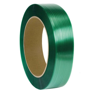 Polyester Strapping - 5/8" x 4,400' x .025" - 900lb - 16" x 6" Core - Green