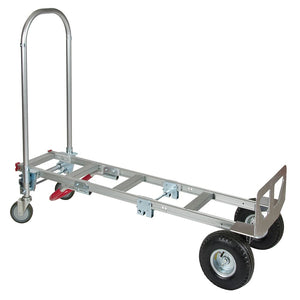 Convertible Hand Truck - 10" Pneumatic Wheels - Continuous Handle