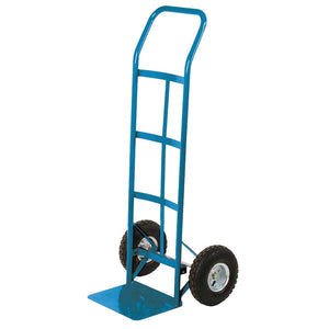Steel Hand Truck - 10" Pneumatic Wheels - Continuous Handle