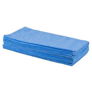 Microfibre Cloths - 16" x 16" - Blue - 10 / Pack