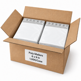 Poly Mailers - Courier Bags - 6 x 9 - 1,000/Case open case