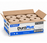 Paper Towels - DuraPlus - Kraft - 8 in x 800 ft - 6 Rolls/Case - case pack