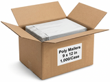Poly Mailers - Courier Bags - 9 x 12 - 1,000/Case open case