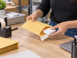 Bubble Mailers - Kraft - Size #000 - 4" x 8" - 500/Case - application