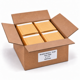 Bubble Mailers - Kraft - Size #000 - 4" x 8" - 500/Case - case