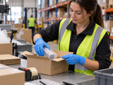 Synthetic Examination Gloves - Blue Air Synmax - 5.5 Mil - XL - 100/Box - 10 Boxes/Case - Application