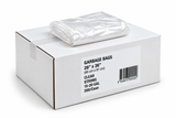 Garbage Bags - 26" x 36" - Clear - Strong - 15-20 gal - 200/Case case with folded clear bag