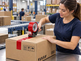 Coloured Packaging Tape - Red - 48 mm x 100 m - 54 Rolls/Case - Application