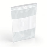 Reclosable Poly Bags - 2 Mil - White Block - 6" x 9" - 1,000/Box - 4,000/Case