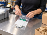 Reclosable Poly Bags - 2 Mil - White Block - 6" x 9" - Application