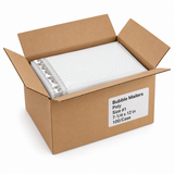 Size #1 poly bubble mailers, 7-1/4 x 12 inches, 100 per case