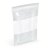 Reclosable Poly Bags - 2 Mil - White Block - 5" x 8" - 1,000/Box - 4,000/Case