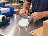 Reclosable Poly Bags - 2 Mil - White Block - 5" x 8" - Application