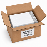 Poly Mailers - Courier Bags - 7.5 x 10.5 - 1,000/Case open case