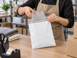 Poly Mailers - Courier Bags - 7.5 x 10.5 - application at packing station