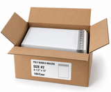 Size #2 poly bubble mailers, 8-1/2 x 12 inches, 100 per case
