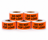 Shipping Labels - Do Not Top Load - 2" x 5" - 500/Roll - 5 Rolls/Pack - 5 Roll Pack