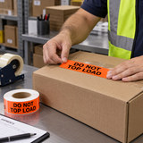 Shipping Labels - Do Not Top Load - 2" x 5" - 500/Roll - 5 Rolls/Pack - Application