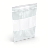 Reclosable Poly Bags - 2 Mil - White Block - 4" x 6" - 1,000/Box - 6,000/Case
