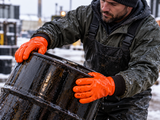Chemical Resistant Gloves - Winter Lined PVC - Knit Wrist - 12 Pairs/Case - Application