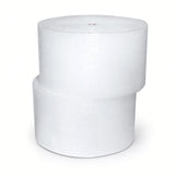 Clear perforated every 12" bubble rolls with 1/2" bubbles, 24" x 250' per roll - 2 rolls/bag.