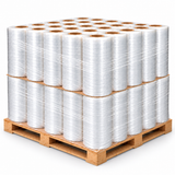 Wrapped skid of 50 Pro-Max 57 Gauge / 90 Gauge EQ machine stretch wrap rolls