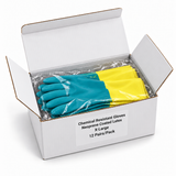 Chemical Resistant Gloves - Neoprene Coated Latex - X-Large - 12 Pairs/Pack