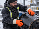 Chemical Resistant Gloves - Winter Lined PVC - Safety Cuff - 12 Pairs/Case - Application