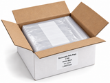 Reclosable Poly Bags - 2 Mil - White Block - 9" x 12" - Case Pack