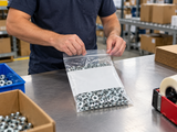Reclosable Poly Bags - 2 Mil - White Block - 9" x 12" - Application