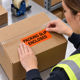 Shipping Labels - Packing Slip Enclosed - 2" x 5" - 500/Roll - 5 Rolls/Pack - Application
