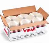 Machine Length Packaging Tape - Vibac 5000 - Clear - 1.61 Mil - 48 mm x 1,828 m - 4 Rolls/Case - Case Pack
