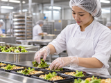 Food Service Gloves - Polyethylene - Clear - Small - application image