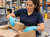 Synthetic Examination Gloves - Blue Air Synmax - 5.5 Mil - Large - 100/Box - 10 Boxes/Case - Application