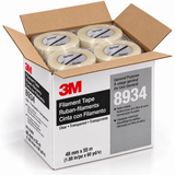Filament Tape - 3M Tartan 8934 - Clear - 4 Mil - 48 mm x 55 m - 24 Rolls/Case - Case Pack