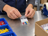 Reclosable Poly Bags - 2 Mil - White Block - 2" x 3" - Application