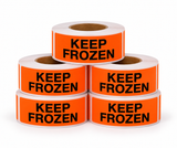 Shipping Labels - Keep Frozen - 2" x 5" - 500/Roll - 5 Rolls/Pack - 5 Roll Pack