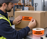 Shipping Labels - Keep Frozen - 2" x 5" - 500/Roll - 5 Rolls/Pack - Application